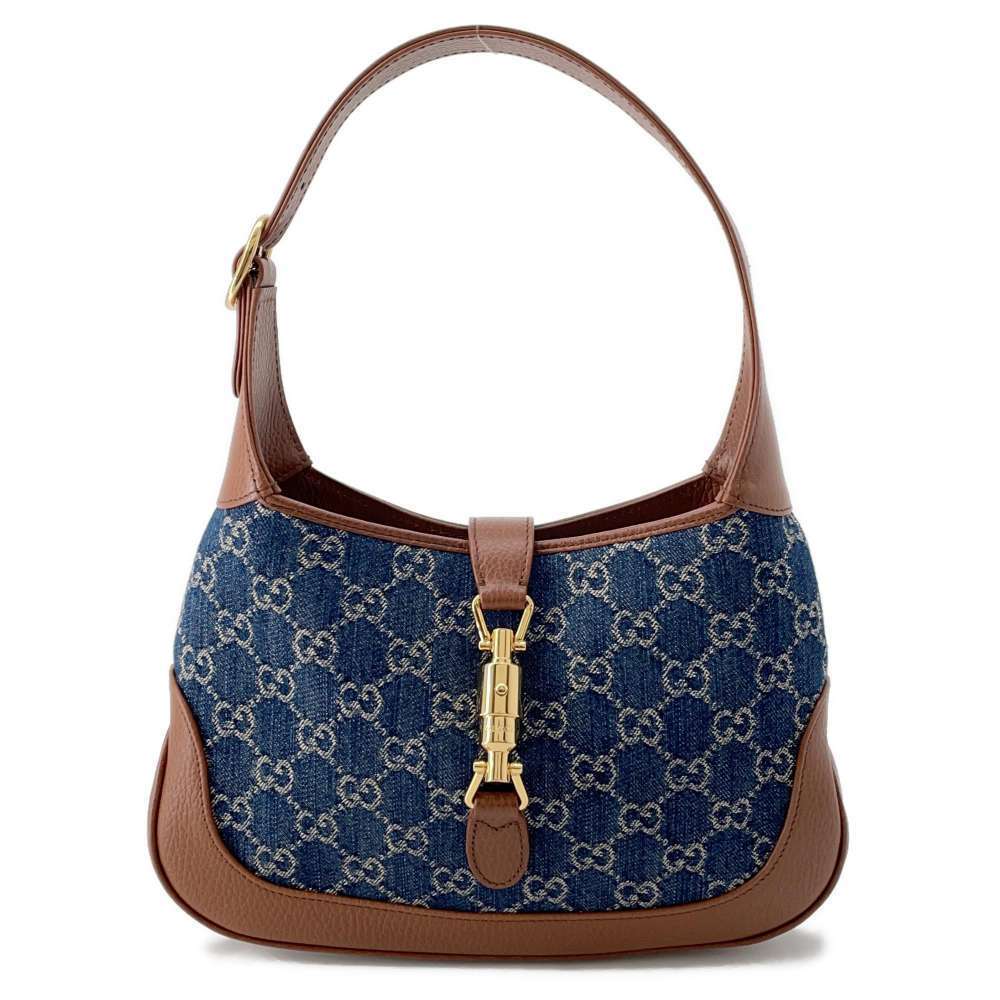 Gucci Shoulder Bag Jackie 1961 GG Denim Small Handbag